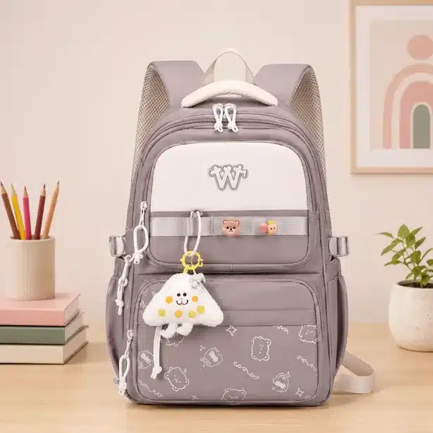 Cute Multi Pocket School Backpack for Kids and Students